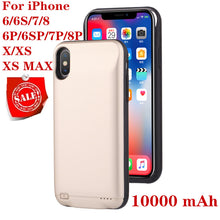 Load image into Gallery viewer, Hot 10000mAh Battery Charger Case For iphone 6 6s 7 8 Plus Power Bank Charging Case For iphone X XS Max XR 6 s Battery Case