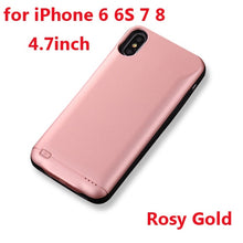 Load image into Gallery viewer, Hot 10000mAh Battery Charger Case For iphone 6 6s 7 8 Plus Power Bank Charging Case For iphone X XS Max XR 6 s Battery Case