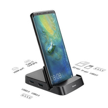Load image into Gallery viewer, Baseus USB Type C HUB Docking Station For Samsung S10 S9 Dex Pad Station USB-C to HDMI Dock Power Adapter For Huawei P30 P20 Pro